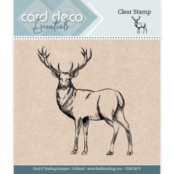 (CDECS073)Card Deco Essentials - Clear Stamps - Deer