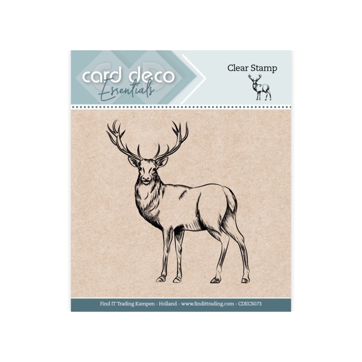 (CDECS073)Card Deco Essentials - Clear Stamps - Deer