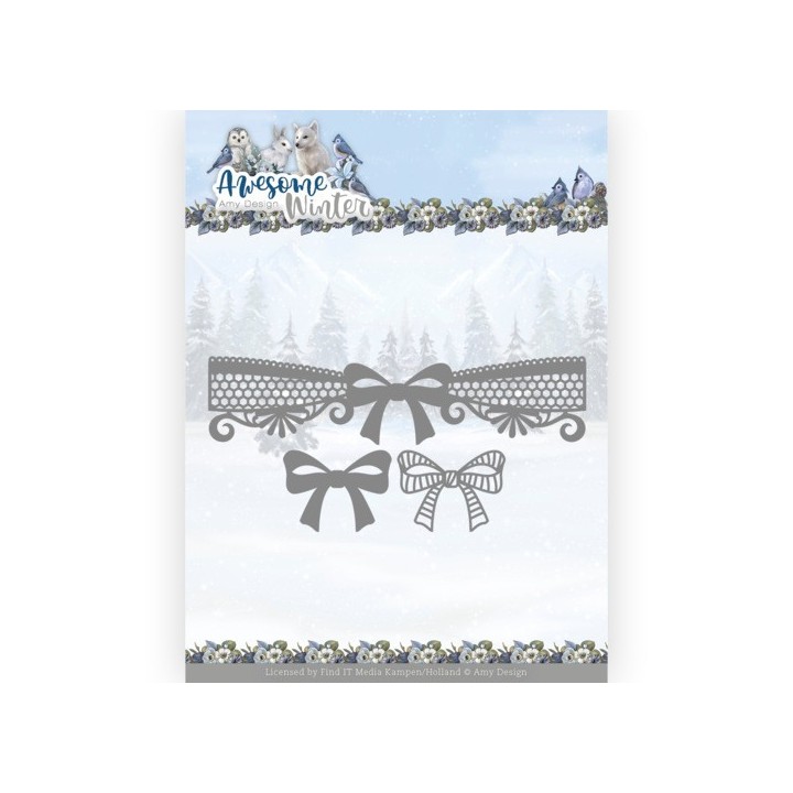 (ADD10254)Dies - Amy Design - Awesome Winter - Winter Lace Bow
