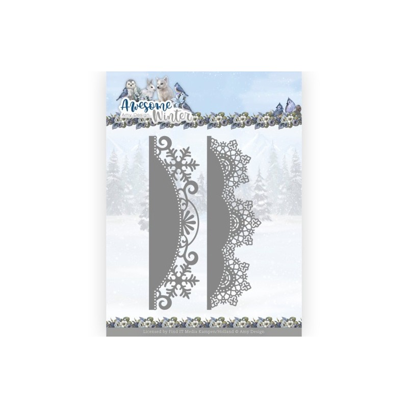 (ADD10255)Dies - Amy Design - Awesome Winter - Winter Lace Border