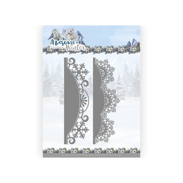 (ADD10255)Dies - Amy Design - Awesome Winter - Winter Lace Border
