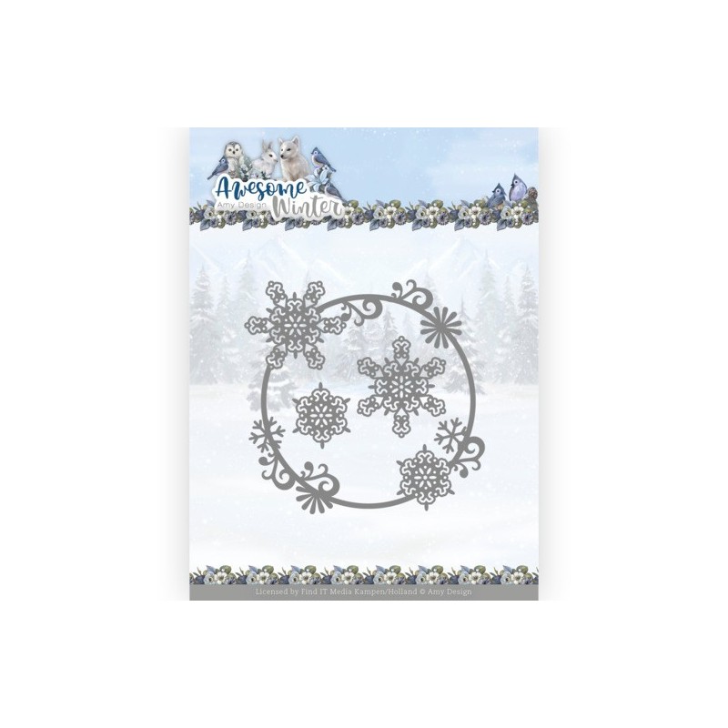 (ADD10257)Dies - Amy Design - Awesome Winter - Winter Swirl Circle