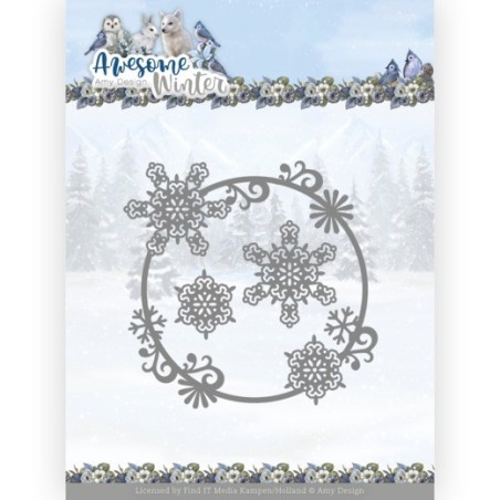 (ADD10257)Dies - Amy Design - Awesome Winter - Winter Swirl Circle