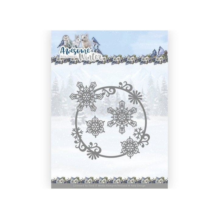 (ADD10257)Dies - Amy Design - Awesome Winter - Winter Swirl Circle