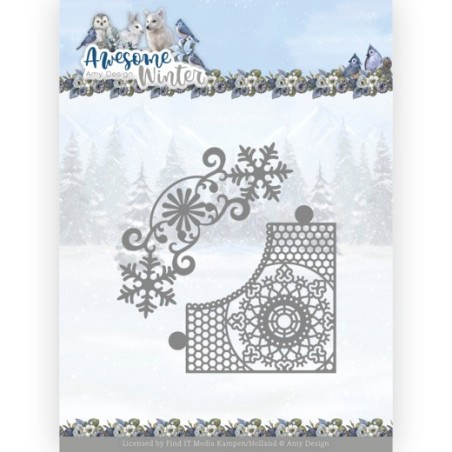 (ADD10258)Dies - Amy Design - Awesome Winter - Winter Lace Corner