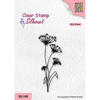 (SIL106)Nellie`s Choice Clearstamp - Flowers-19