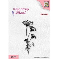 (SIL106)Nellie`s Choice Clearstamp - Flowers-19
