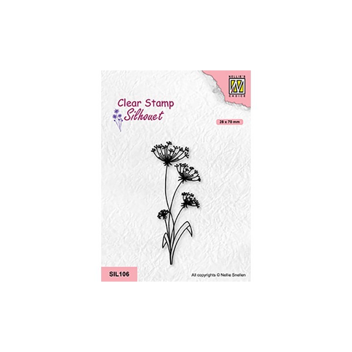 (SIL106)Nellie`s Choice Clearstamp - Flowers-19
