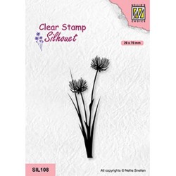 (SIL108)Nellie`s Choice Clearstamp - Flowers-21