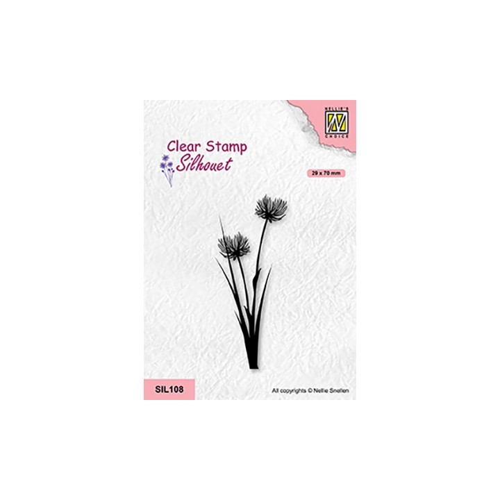 (SIL108)Nellie`s Choice Clearstamp - Flowers-21
