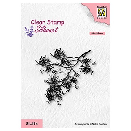 (SIL114)Nellie`s Choice Clearstamp - Acacia Branch