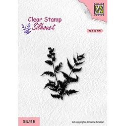 (SIL116)Nellie`s Choice Clearstamp - Fern Branch