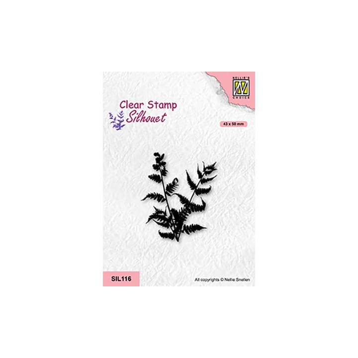 (SIL116)Nellie`s Choice Clearstamp - Fern Branch