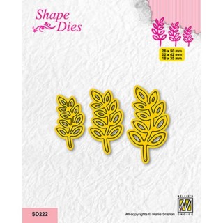 (SD222)Nellie's shape dies Set of 3 Branches-1