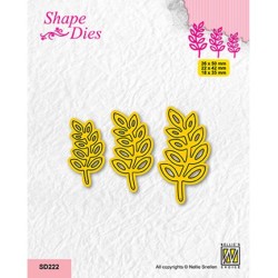 (SD222)Nellie's shape dies Set of 3 Branches-1