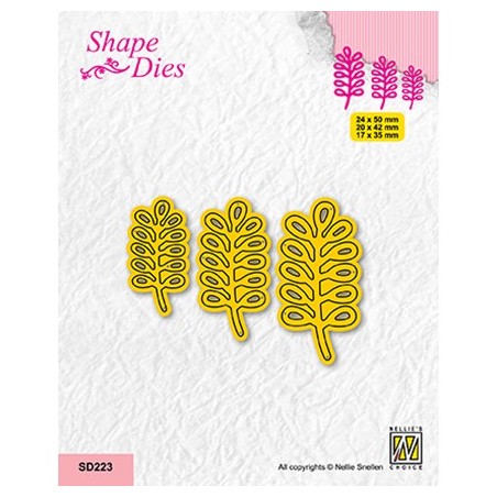 (SD223)Nellie's shape dies Set of 3 Branches-2