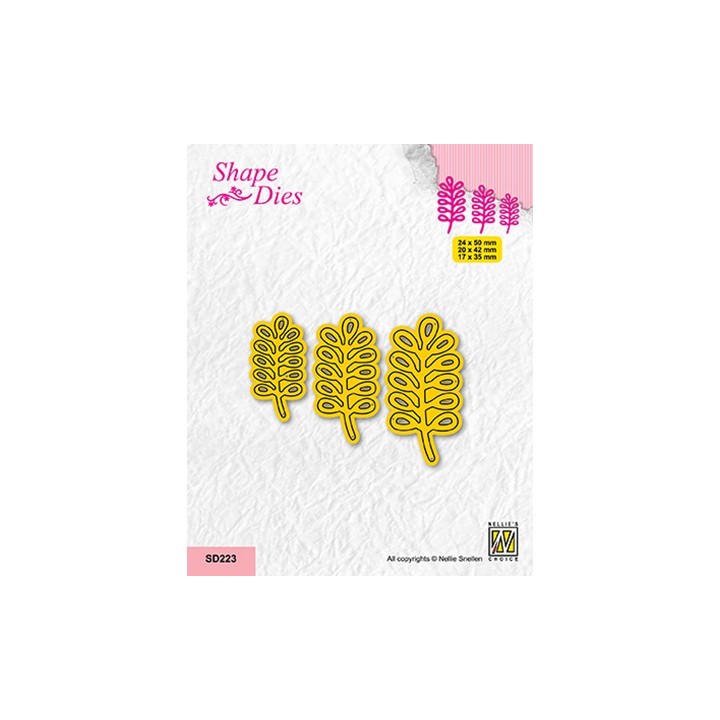 (SD223)Nellie's shape dies Set of 3 Branches-2