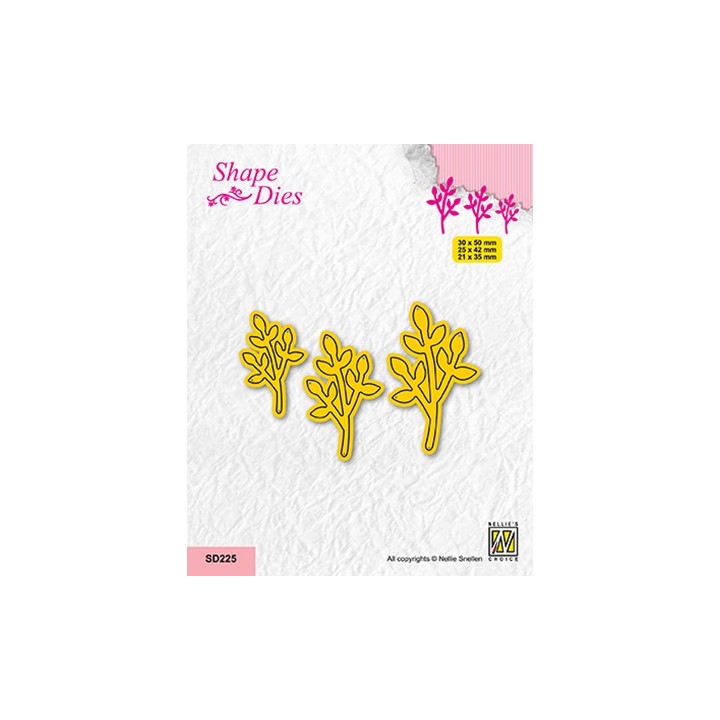 (SD225)Nellie's shape dies Set of 3 Branches-4