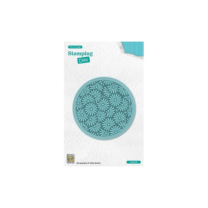 (STAD010)Nellie's choice Stamping dies Round Margerites