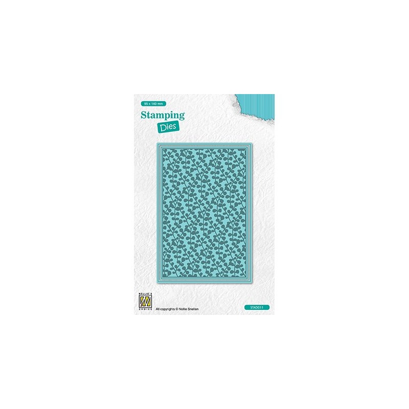 (STAD011)Nellie's choice Stamping dies Rectangle Branches