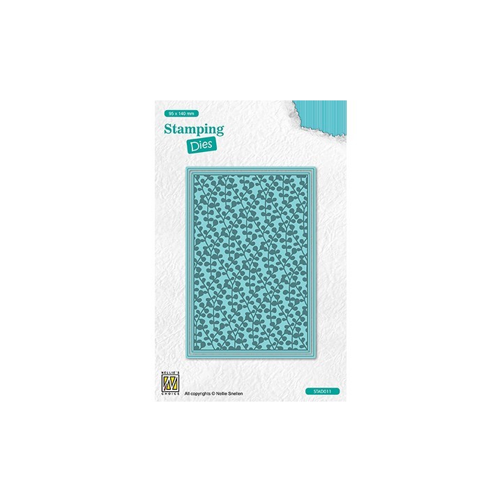 (STAD011)Nellie's choice Stamping dies Rectangle Branches