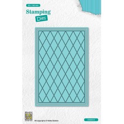 (STAD012)Nellie's choice Stamping dies Rectangle Lattice