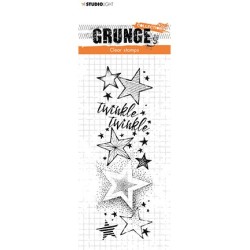 (SL-GR-STAMP98)Studio Light SL Clear Stamp Twinkle Twinkle Stars Grunge nr.98