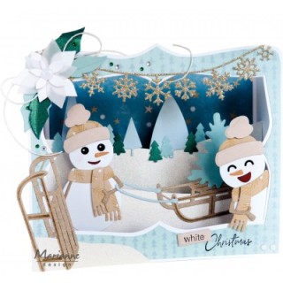 (CR1574)Craftables Chain of Snowflakes