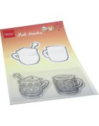 (HT1666)Clear stamp Hetty's Hot drinks
