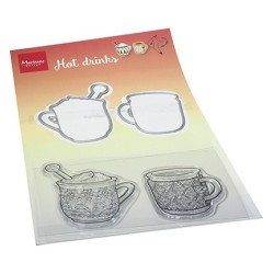 (HT1666)Clear stamp Hetty's Hot drinks