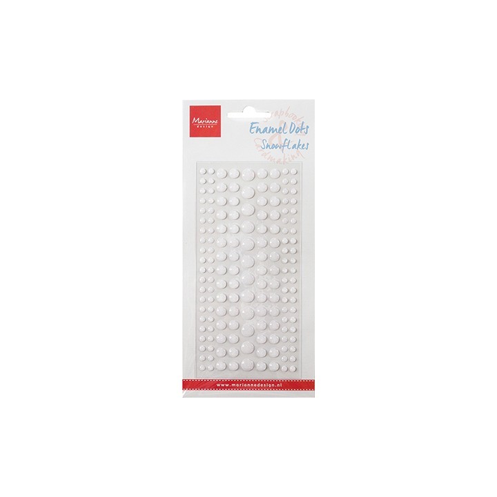 (PL4520)Marianne Design Enamel dots, Snowflakes