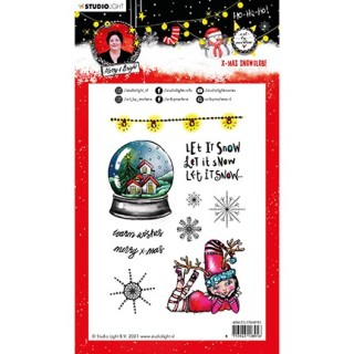 (ABM-ES-STAMP83)Studio light ABM Clear Stamp Christmas Snow Globe Essentials nr.83