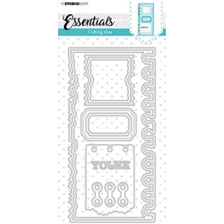 (SL-ES-CD81)Studio Light SL Cutting Die Slimline page ticket Essentials nr.81