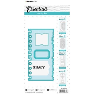 (SL-ES-CD81)Studio Light SL Cutting Die Slimline page ticket Essentials nr.81