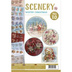 (POS10010)Push Out book Scenery 10 - Wintry Christmas