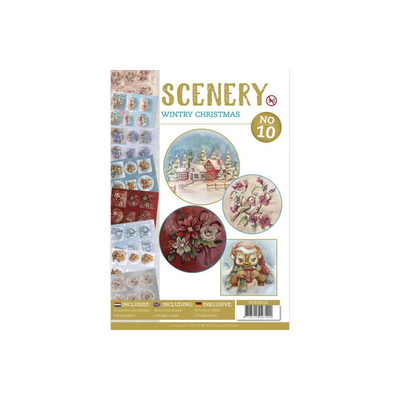 (POS10010)Push Out book Scenery 10 - Wintry Christmas