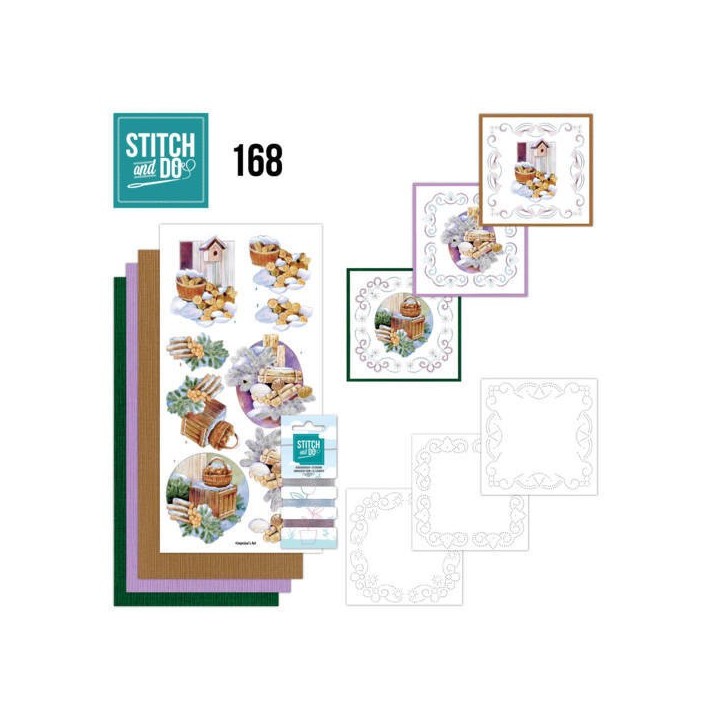 (STDO168)Stitch and Do 168 - Jeanine's Art - Winter Charme - Wood