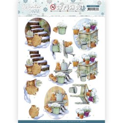 (SB10602)3D Push Out - Jeanine's Art - Winter Charme - Stairs