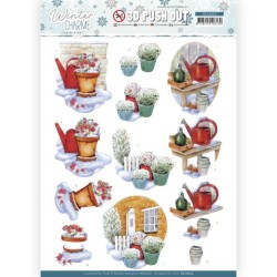 (SB10605)3D Push Out - Jeanine's Art - Winter Charme - Watering Can