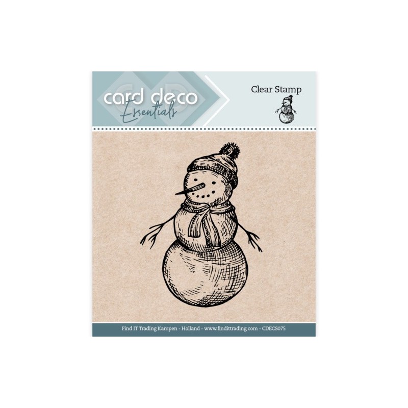 (CDECS075)Card Deco Essentials - Clear Stamps - Snowman