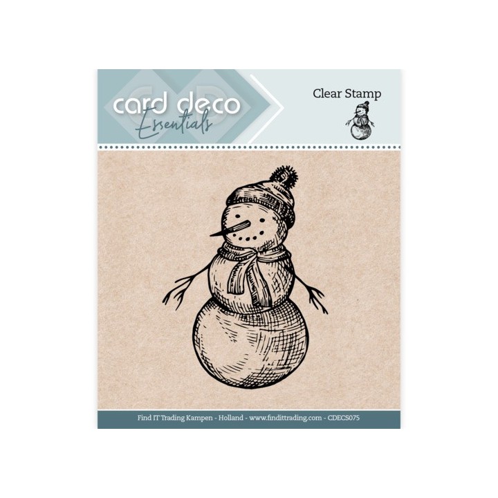 (CDECS075)Card Deco Essentials - Clear Stamps - Snowman