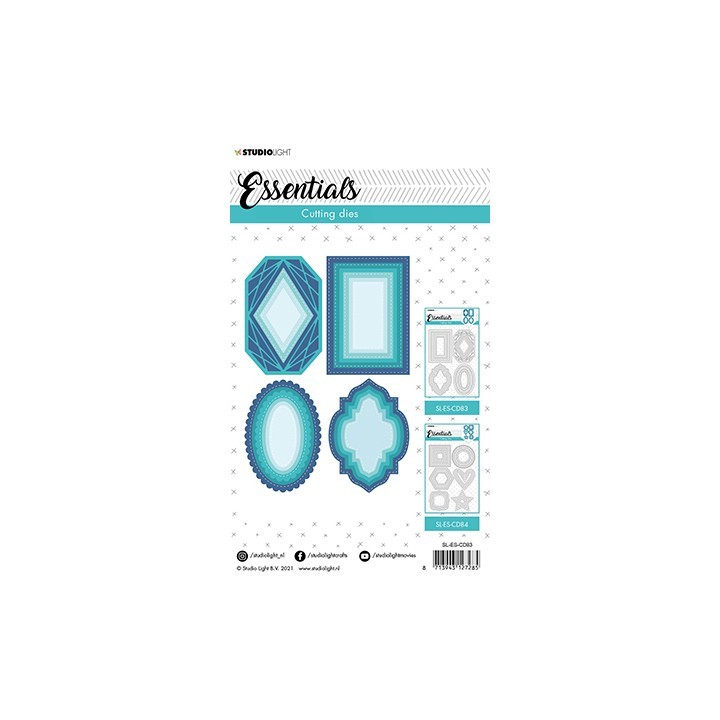(SL-ES-CD83)Studio Light  SL Cutting Die Shapes nested large Essentials nr.83