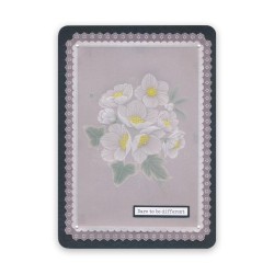 (PER-PA-70417-XX)PERGAMANO - FROSTED FLORAL OVERLAY PACK - CHRISTMAS ROSE