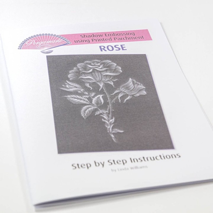 (PER-PA-70419-XX)PERGAMANO - FROSTED FLORAL OVERLAY PACK - ROSE