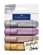 (154623)Faber Castell Highlighter FC 46 Metallic (4pcs)