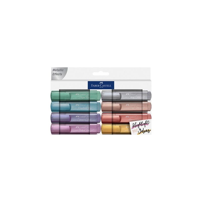 (154625)Faber Castell Highlighter FC 46 Metallic (8pcs)