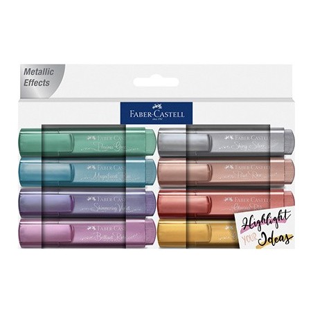 (154625)Faber Castell Highlighter FC 46 Metallic (8pcs)