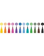 (FC-267421)Faber Castell Pitt Artist Pen Brush Bright (12pcs)