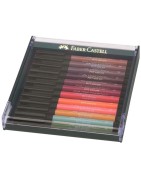 (FC-267422)Faber Castell Pitt Artist Pen Brush Earth Tones (12pcs)