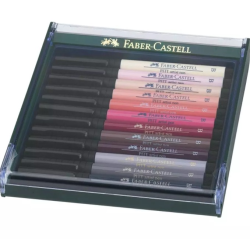(FC-267424)Faber Castell Pitt Artist Pen Brush Skin Tones (12pcs)